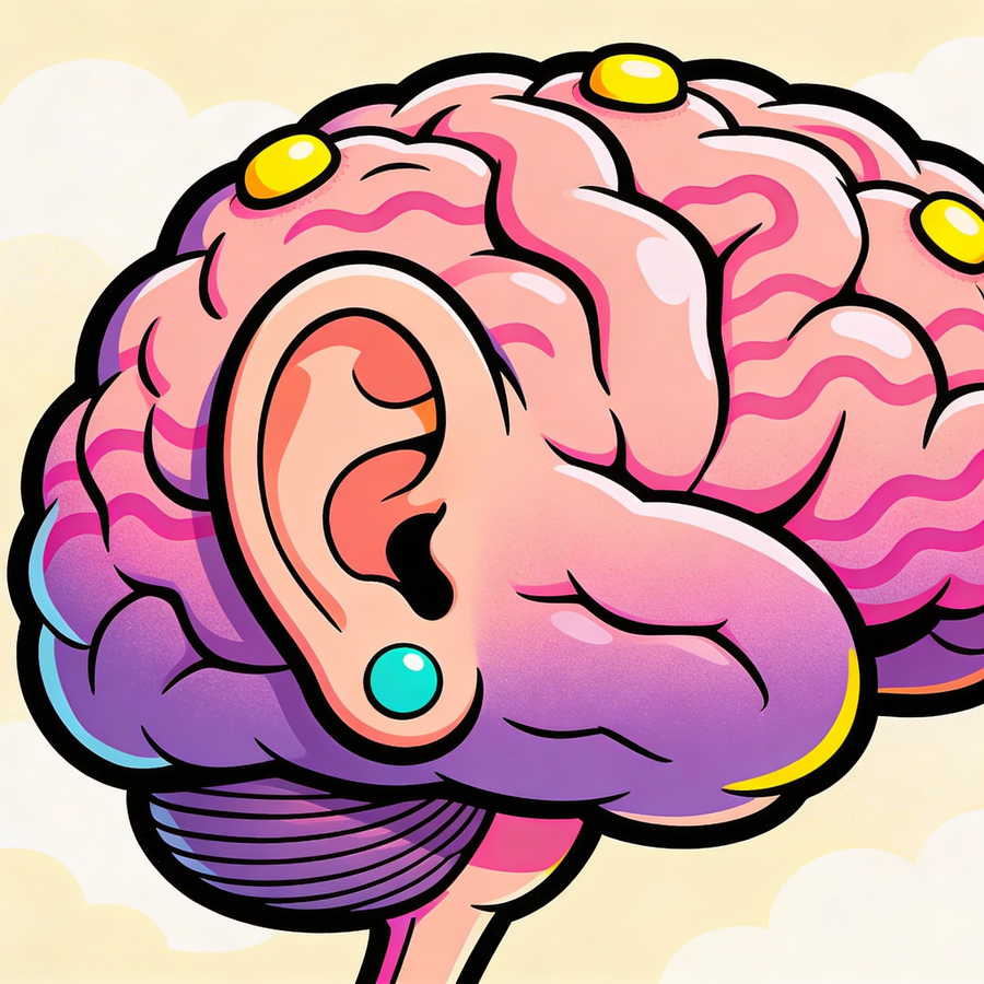 Brain anatomy illustration