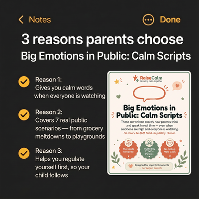 Big Emotions in Public: Calm Scripts