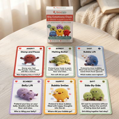 Big Emotions Deck printed box with all 6 emotion cards