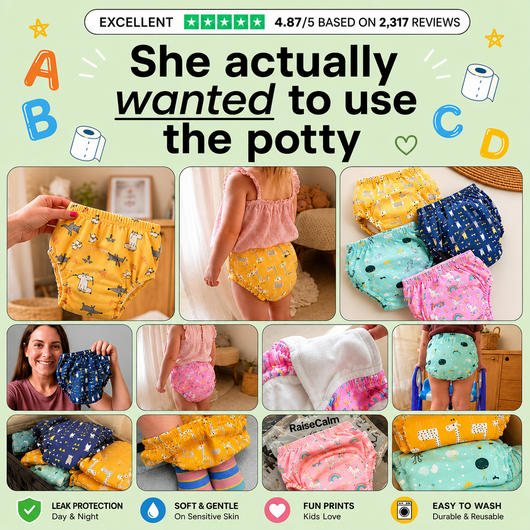 Potty Training Underwear, TrueFeel™ Reusable Toddler Training Pants