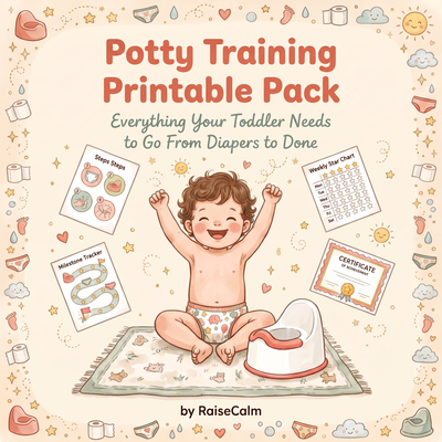 Potty Training Printable Pack — charts, tracker, story and reward certificate for toddlers