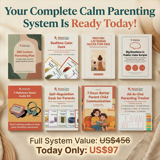 Calm Parenting Bundle by RaiseCalm — 8 digital tools for kids' big emotions and meltdowns