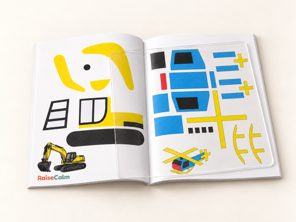 Project book excavator and helicopter patterns