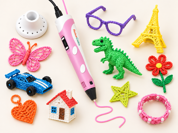 Colorful 3D pen creation ideas