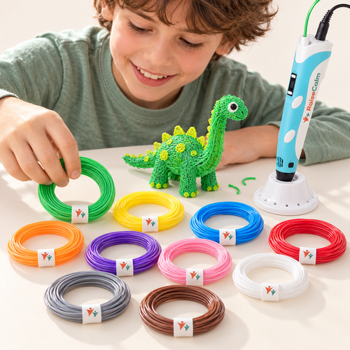 3D Pen Filament Refill Pack — 10 Colors (100m PLA)